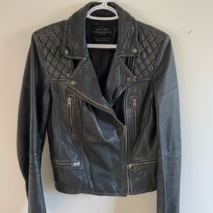 All Saints leather jacket size 8